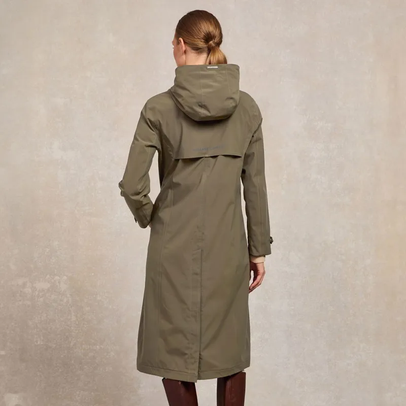 Holland Cooper Folgate Women's Long Waterproof Raincoat - Soft Khaki-1