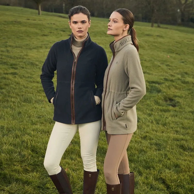 Holland Cooper Longline Country Fleece Womens Jacket - Ink Navy-1