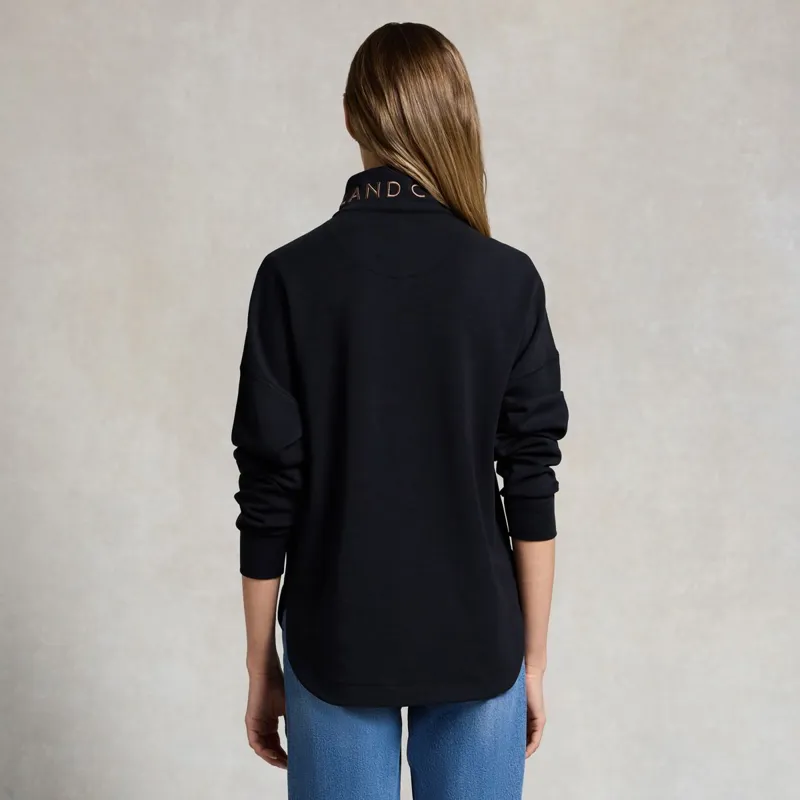 Holland Cooper Windsor Women's Quarter Zip Sweatshirt - Black-2