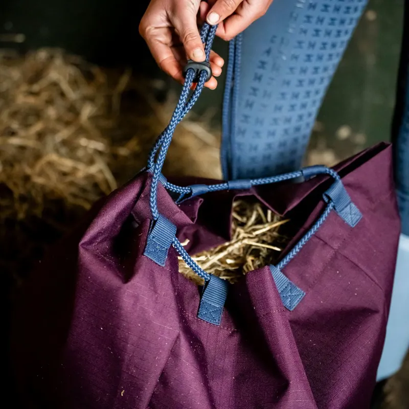 Horseware Revive Hay Bag - Fig/Navy/Silver-3