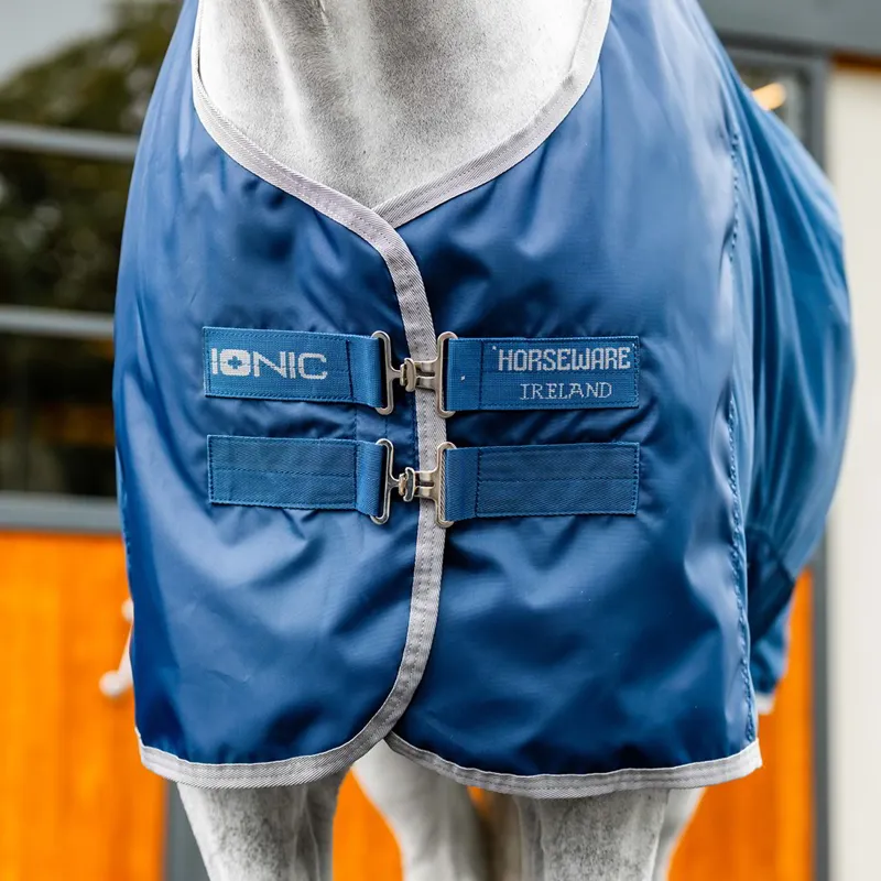 Horseware Ionic Mesh Cooler Sheet - Imperial Blue/Silver/Navy-6