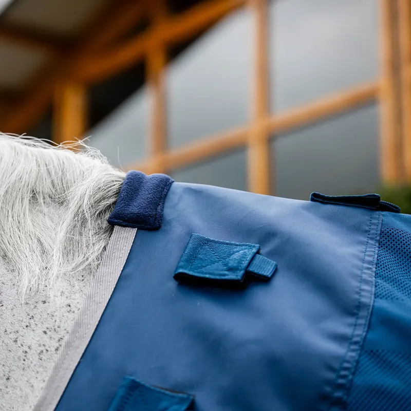 Horseware Ionic Mesh Cooler Sheet - Imperial Blue/Silver/Navy-8