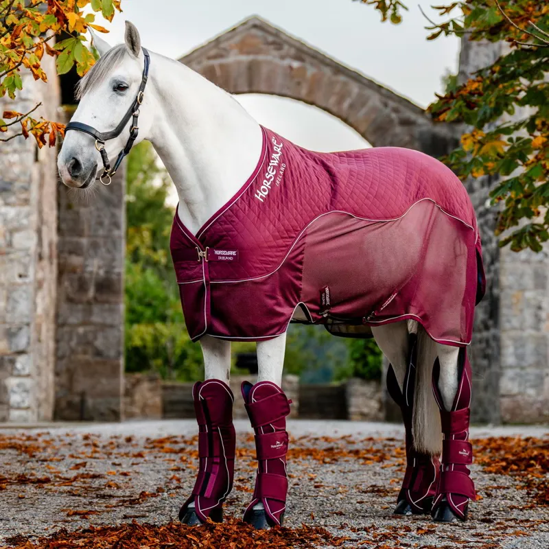 Horseware Signature Travel Series Sheet - Burgundy-4