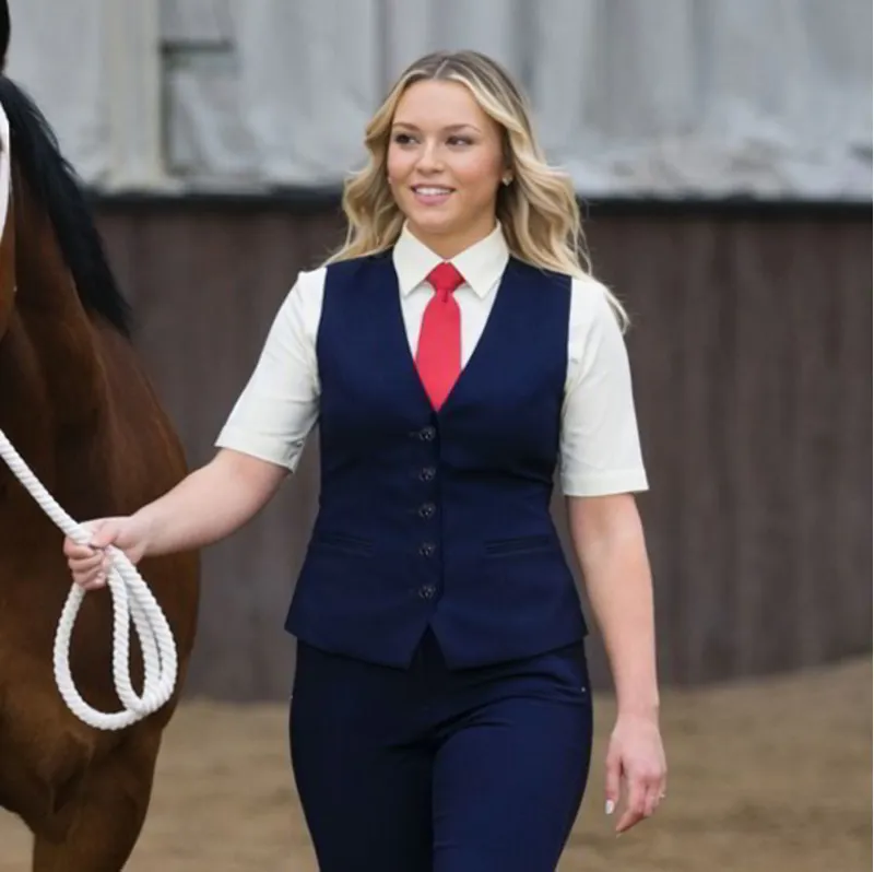Equetech Heritage Womens Show Vest - Navy