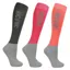 HyCONIC 3-Pack Tall Adult Riding Socks - Pink