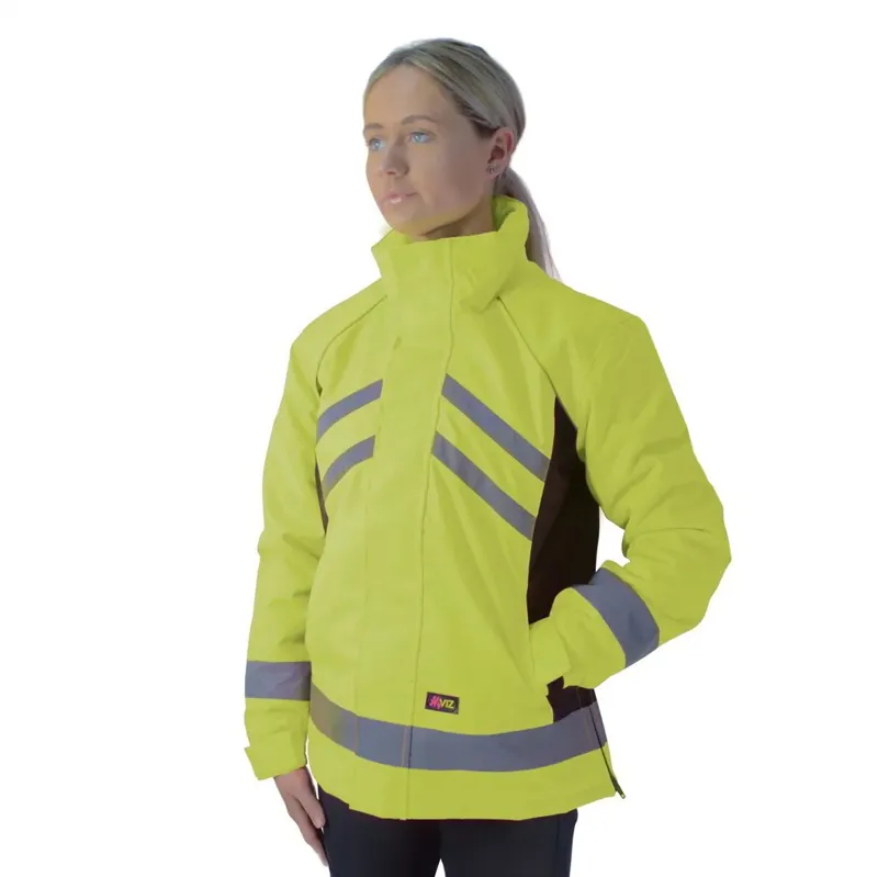 HyVIZ Reflector Adult Waterproof Riding Jacket - Yellow/Black
