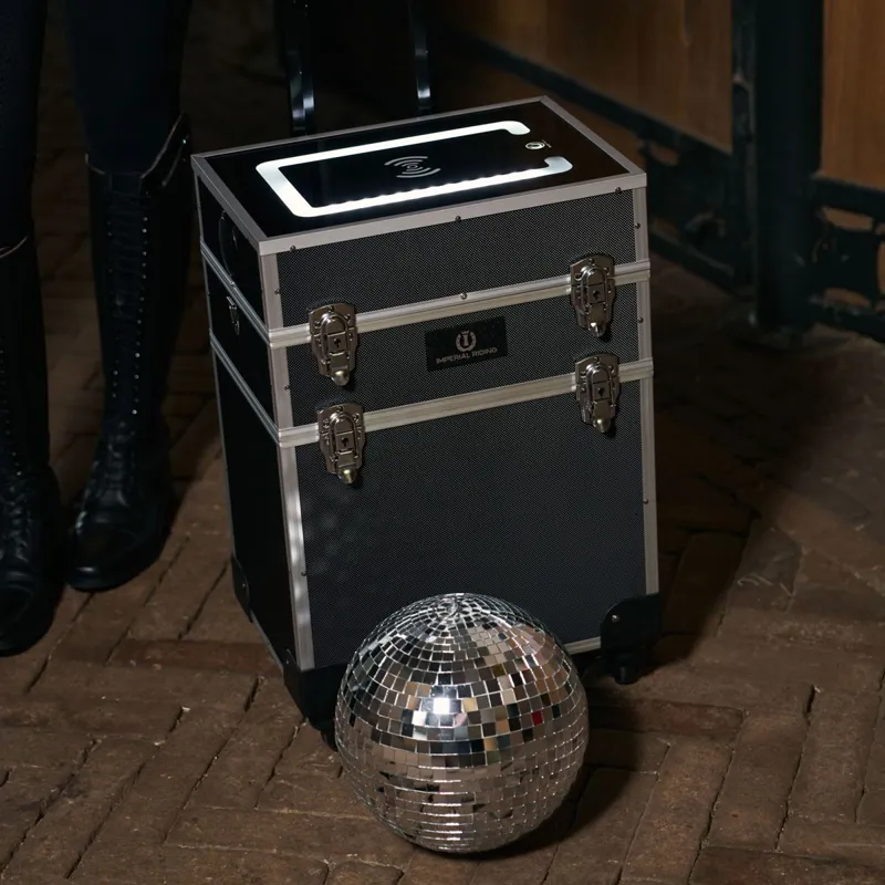 Imperial Riding Disco Grooming Box with Speaker - Black-2