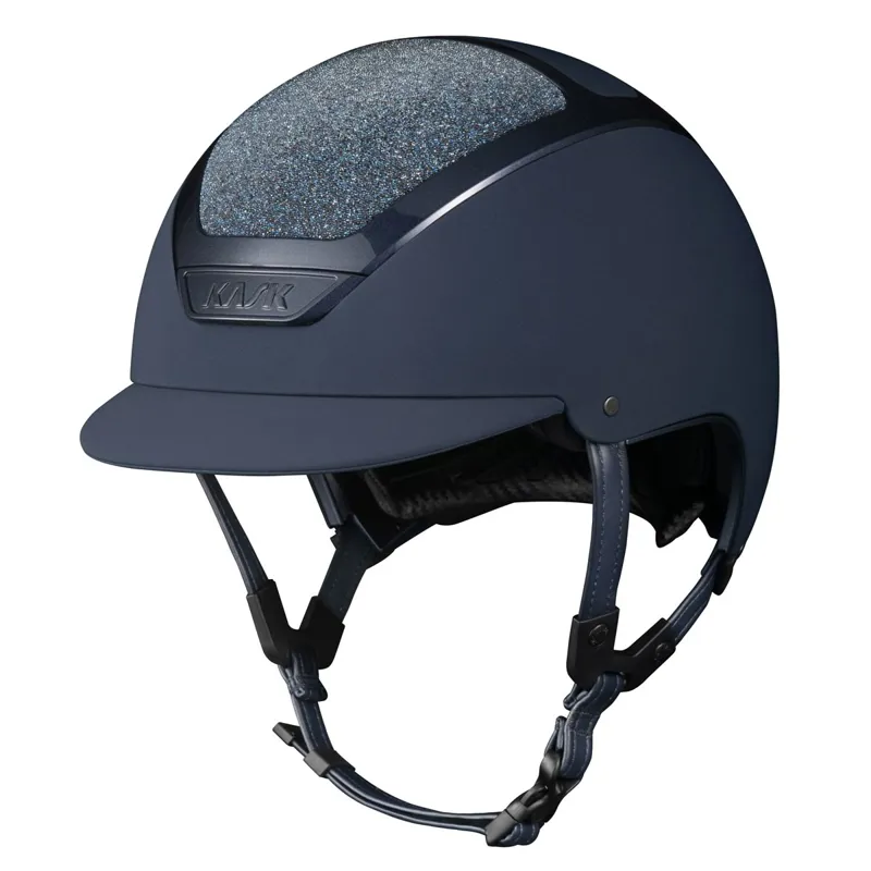 KASK Dogma Chrome Crystal Carpets Riding Helmet - Navy/Navy