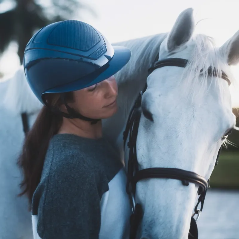 KASK Star Lady Pure Shine Riding Helmet - Atlantic Blue-1