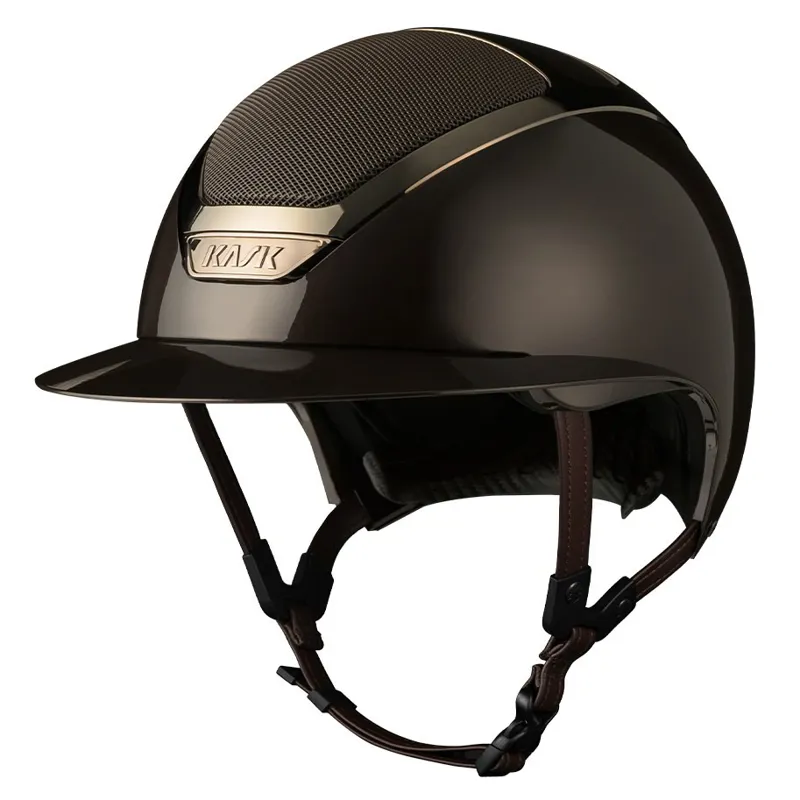 KASK Star Lady Pure Shine Riding Helmet - Espresso Brown