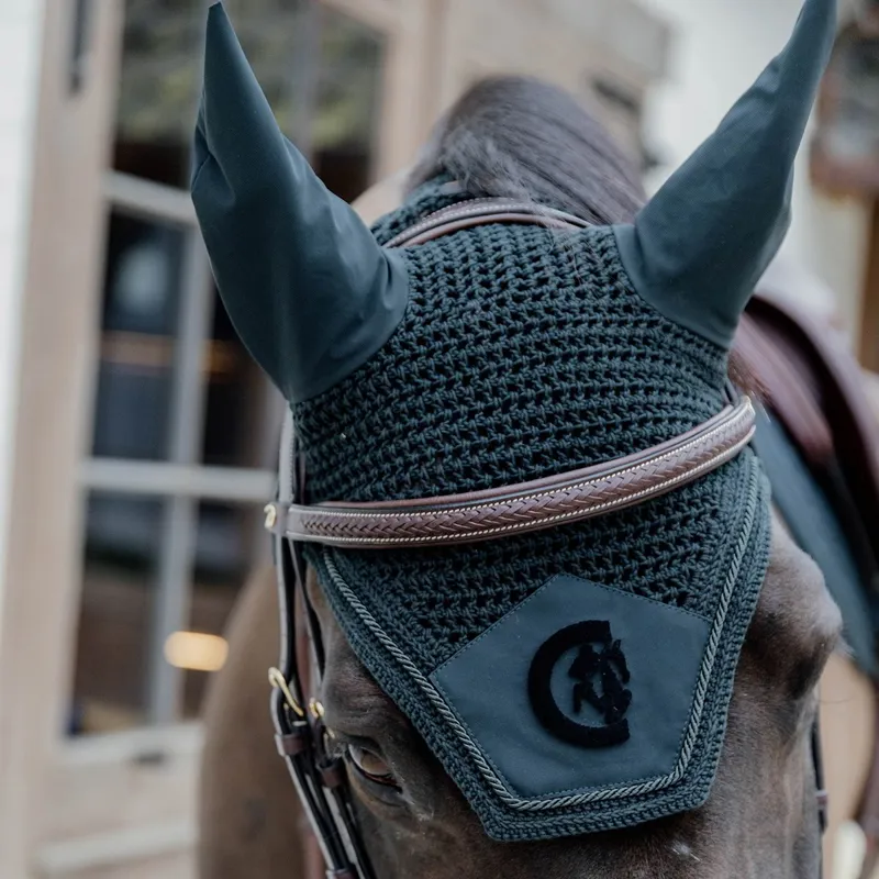 Kentucky Wellington 3D Logo Fly Veil - Pine Green-5