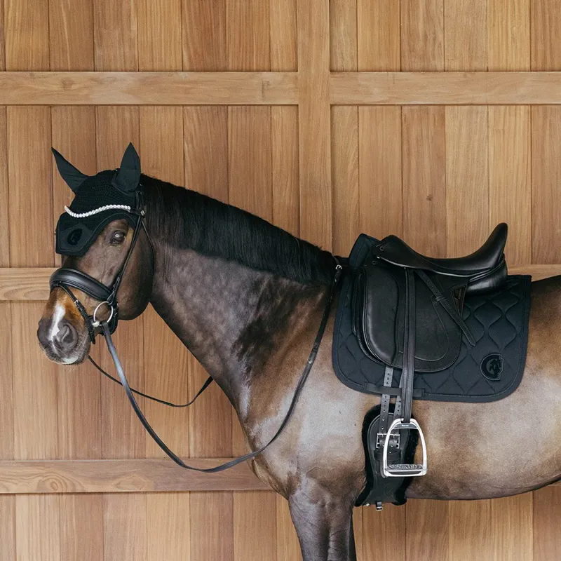 Kentucky 3D Logo Wave Dressage Saddle Pad - Black-5