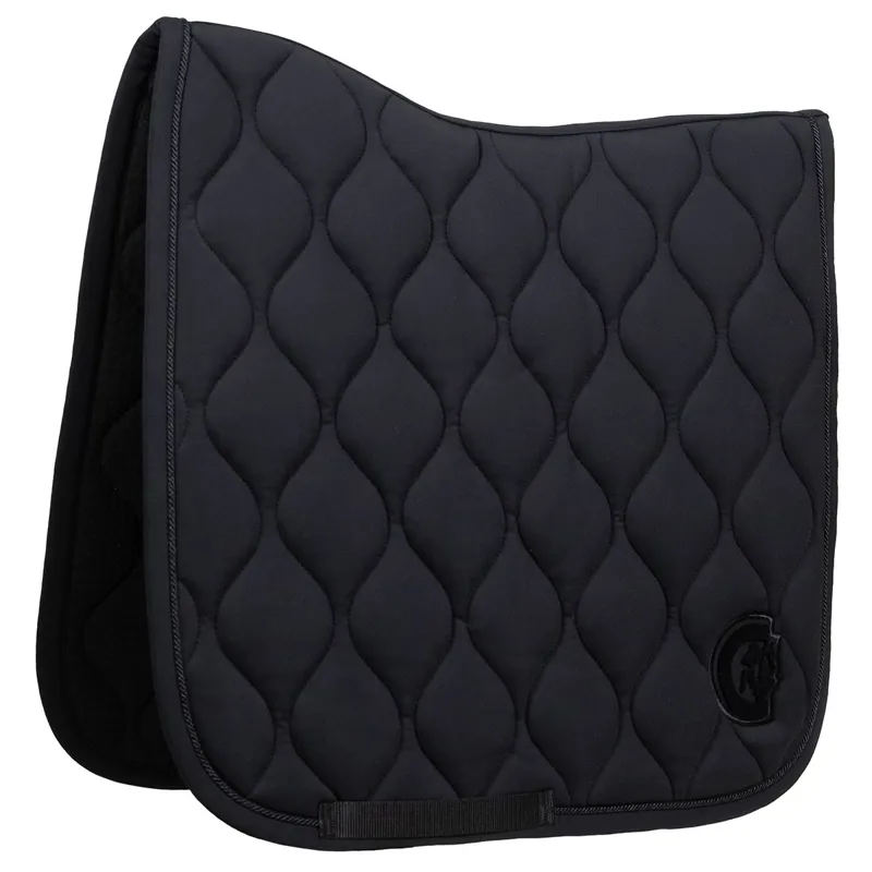 Kentucky 3D Logo Wave Dressage Saddle Pad - Black