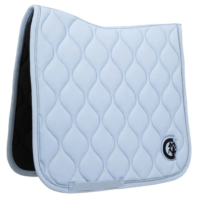 Kentucky 3D Logo Wave Dressage Saddle Pad - Light Blue