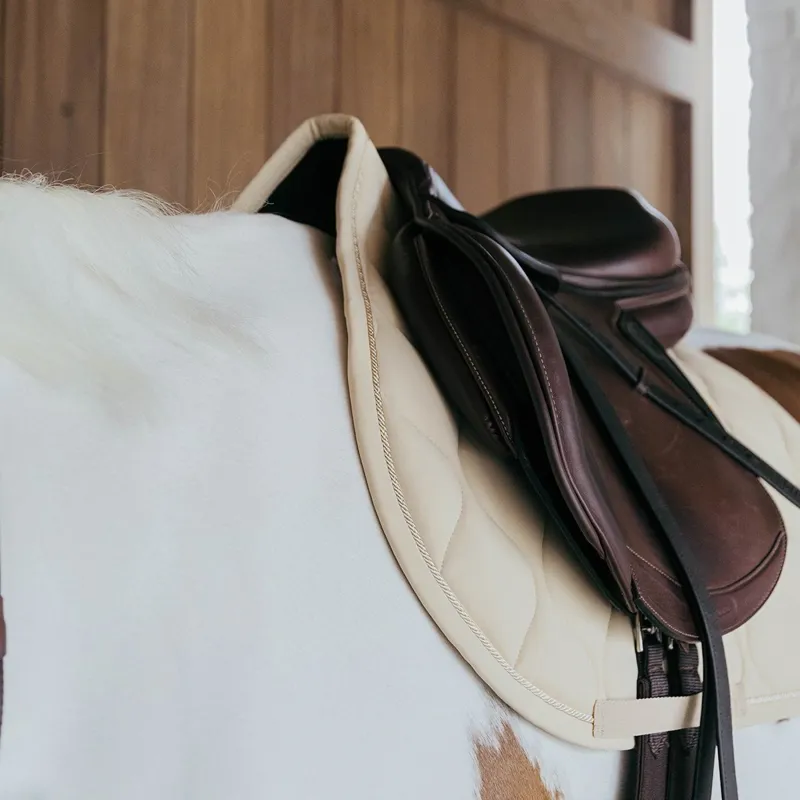 Kentucky 3D Logo Wave Jump Saddle Pad - Beige-4