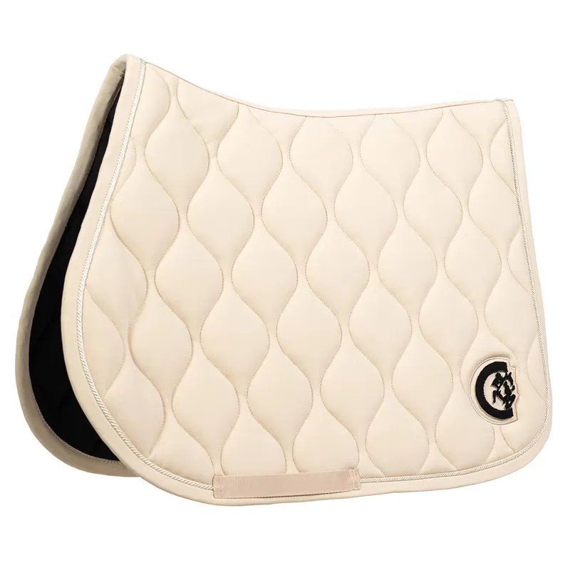 Kentucky 3D Logo Wave Jump Saddle Pad - Beige