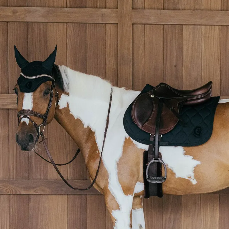 Kentucky 3D Logo Wave Jump Saddle Pad - Black-2