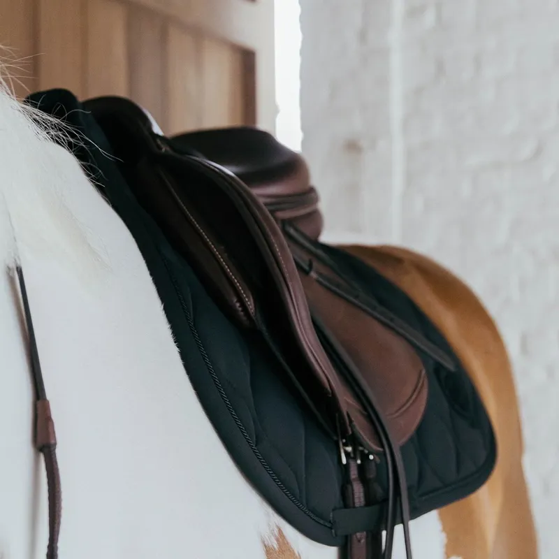 Kentucky 3D Logo Wave Jump Saddle Pad - Black-3