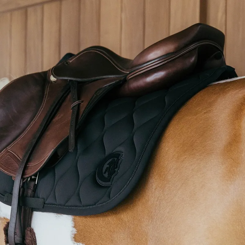 Kentucky 3D Logo Wave Jump Saddle Pad - Black-4