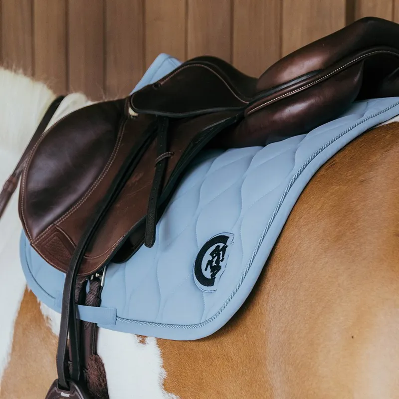 Kentucky 3D Logo Wave Jump Saddle Pad - Light Blue-4