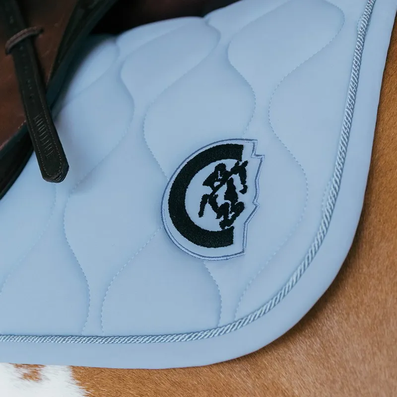 Kentucky 3D Logo Wave Jump Saddle Pad - Light Blue-5