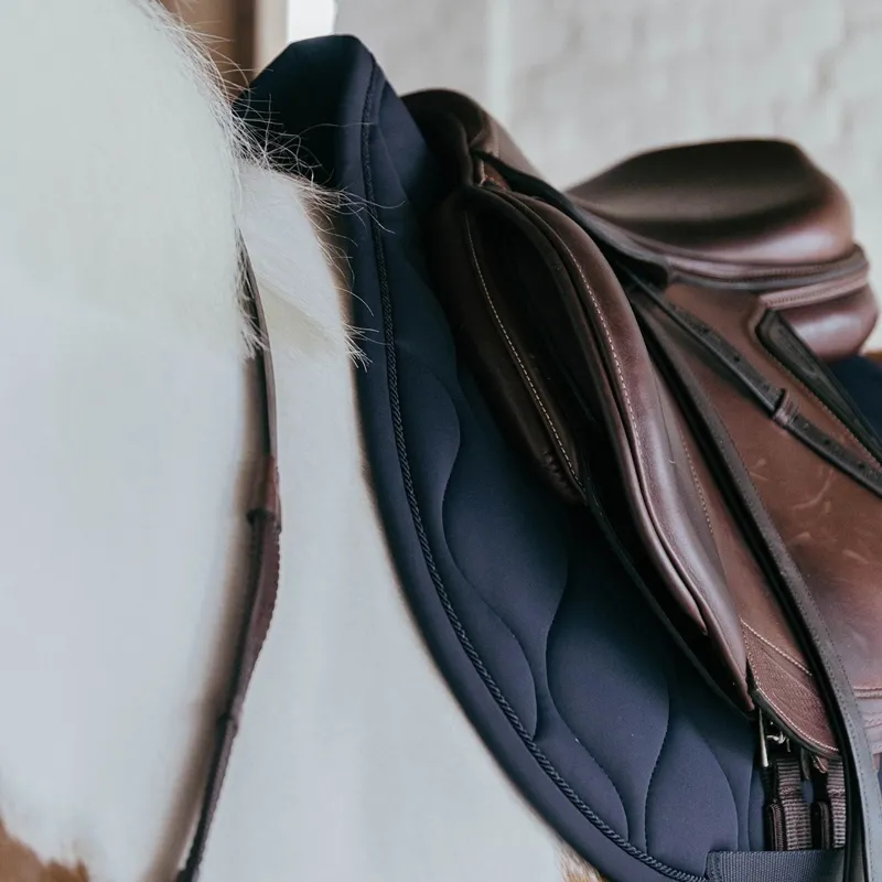 Kentucky 3D Logo Wave Jump Saddle Pad - Navy-4