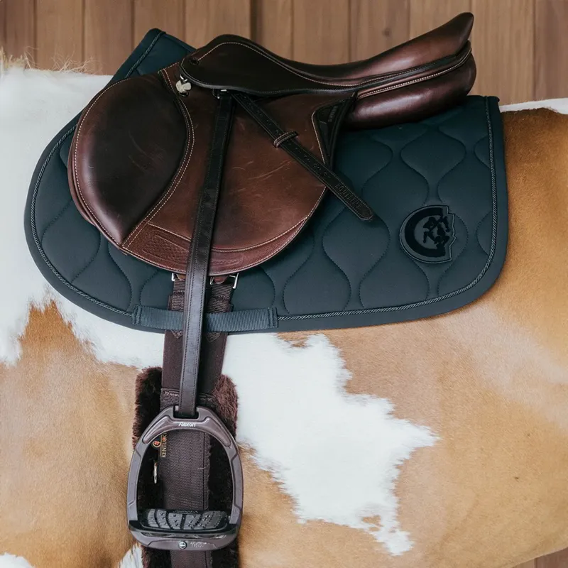 Kentucky 3D Logo Wave Jump Saddle Pad - Pine Green-1