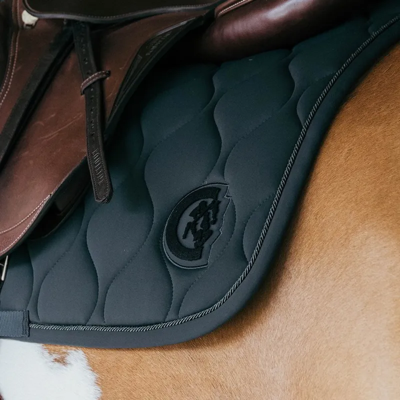 Kentucky 3D Logo Wave Jump Saddle Pad - Pine Green-5