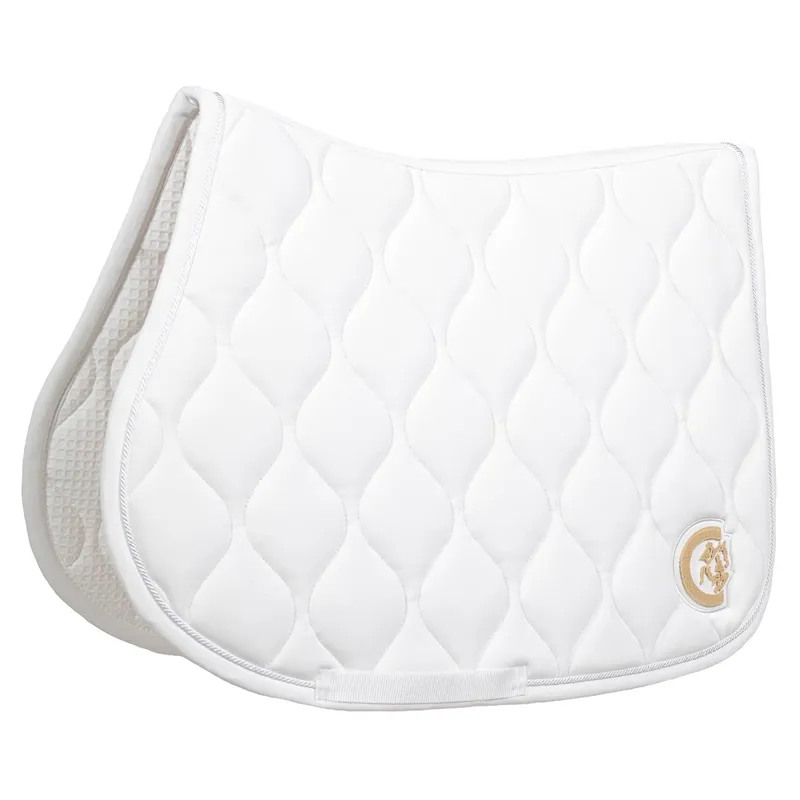Kentucky 3D Logo Wave Jump Saddle Pad - White
