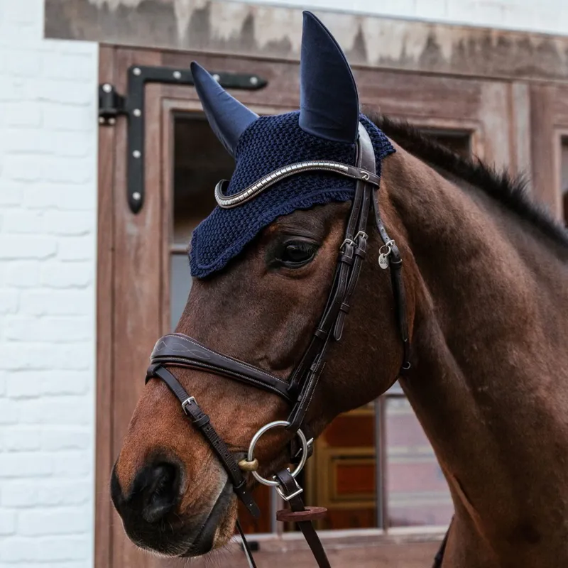 Kentucky Soundless Ears Fly Bonnet - Dark Navy-1