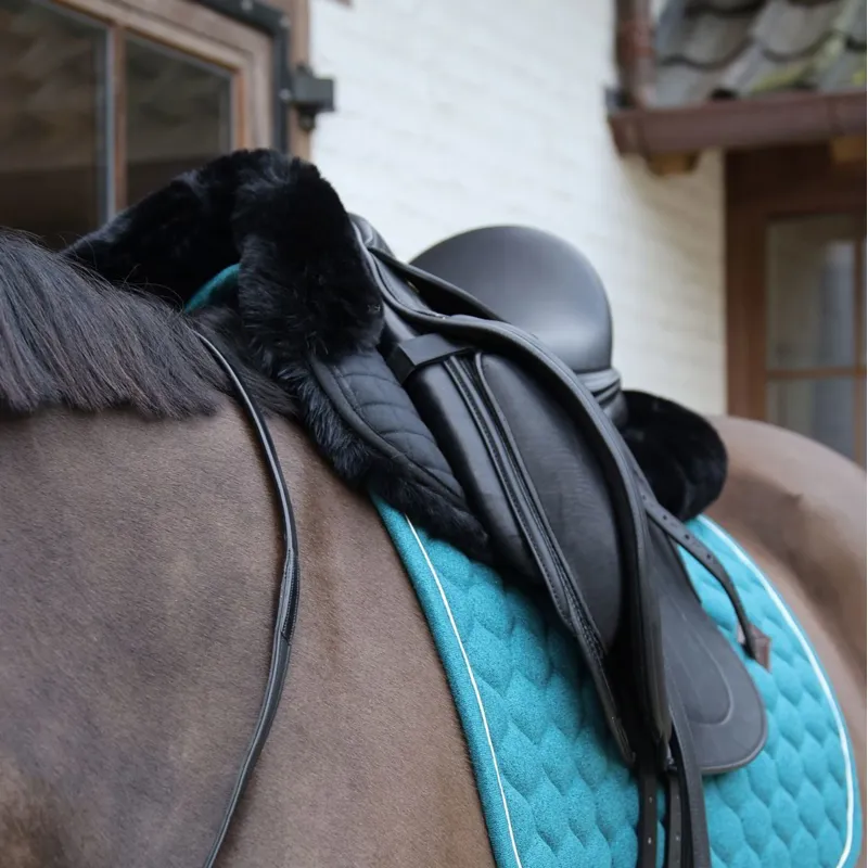 Kentucky Sheepskin Absorb Quilted Half Pad - Black-2