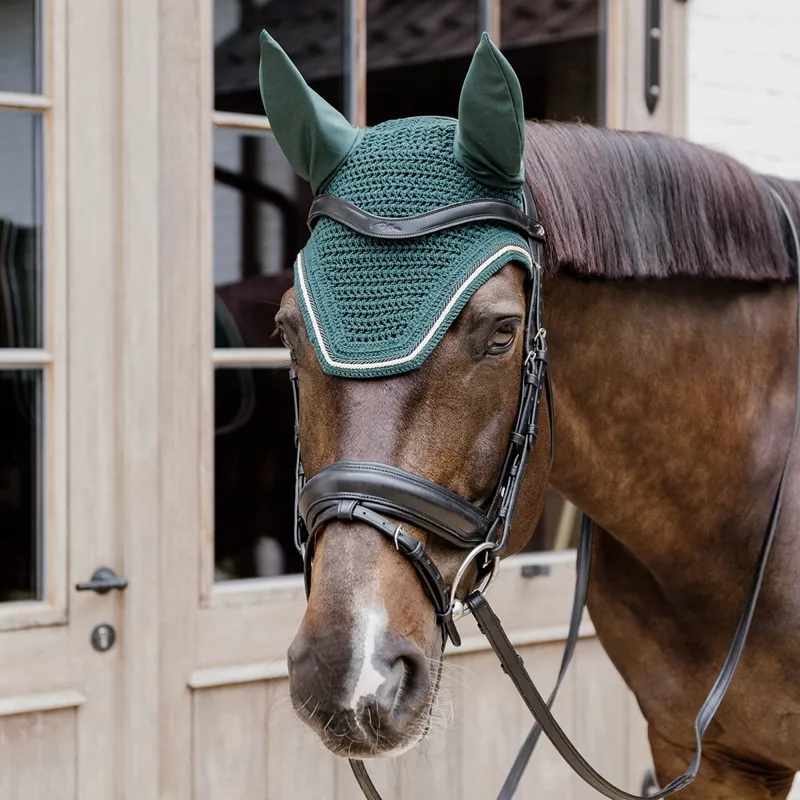 Kentucky Wellington Diamond Rope Fly Veil - Pine Green-1