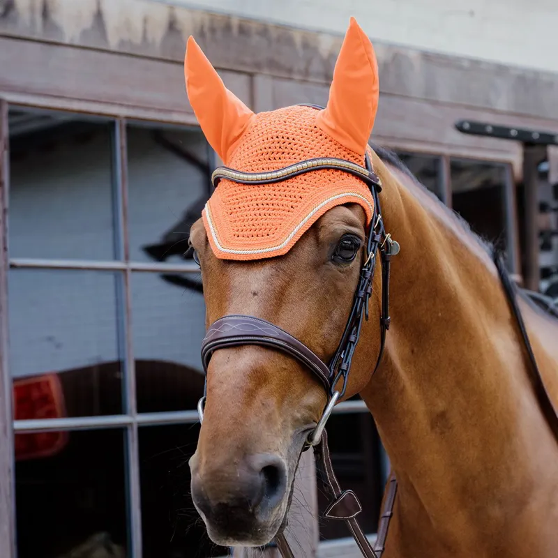 Kentucky Wellington Diamond Rope Fly Bonnet - Orange-1