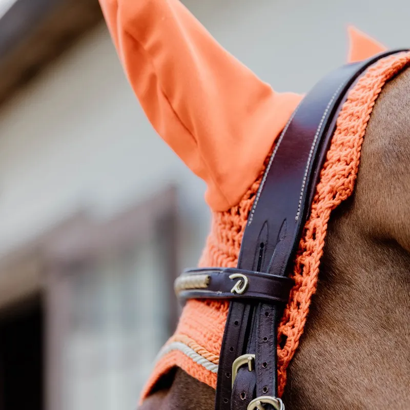 Kentucky Wellington Diamond Rope Fly Bonnet - Orange-2