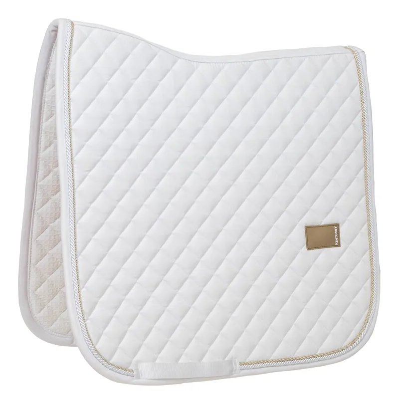 Kentucky Horsewear Diamond Rope Dressage Saddle Pad - White