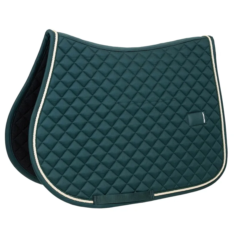 Kentucky Horsewear Diamond Rope Jump Saddle Pad - Pine Green