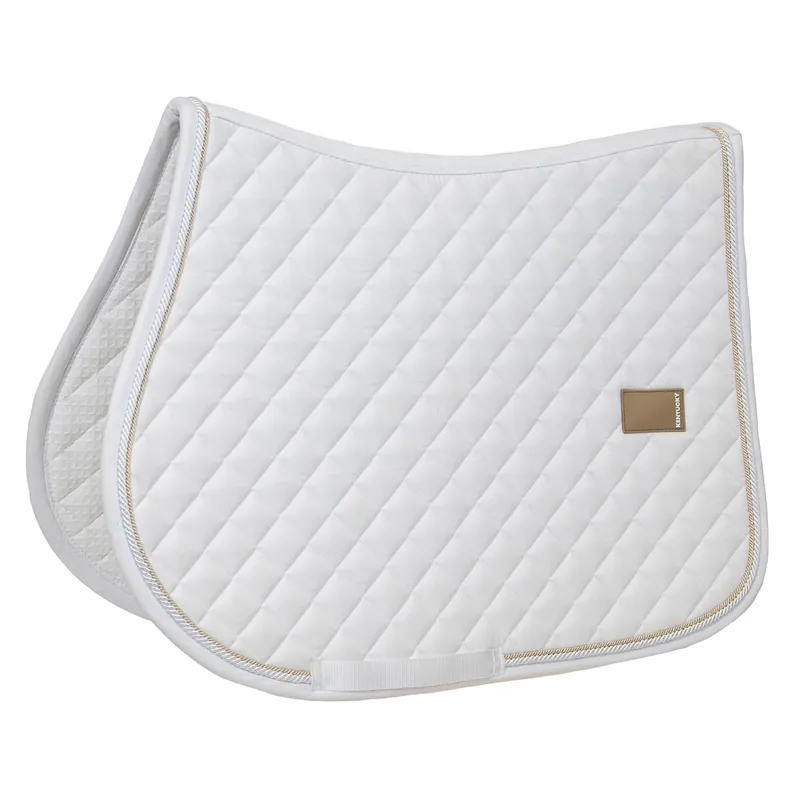Kentucky Horsewear Diamond Rope Jump Saddle Pad - White