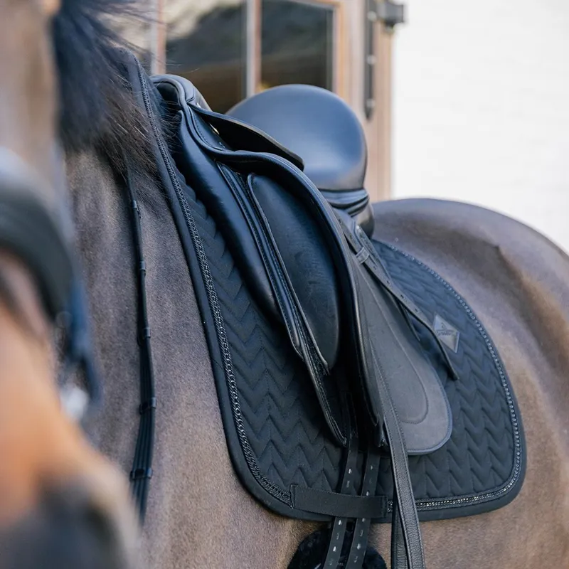 Kentucky Metal Chain Dressage Saddle Pad - Black-5