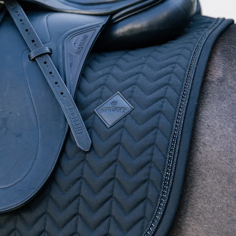 Kentucky Metal Chain Dressage Saddle Pad - Black-6