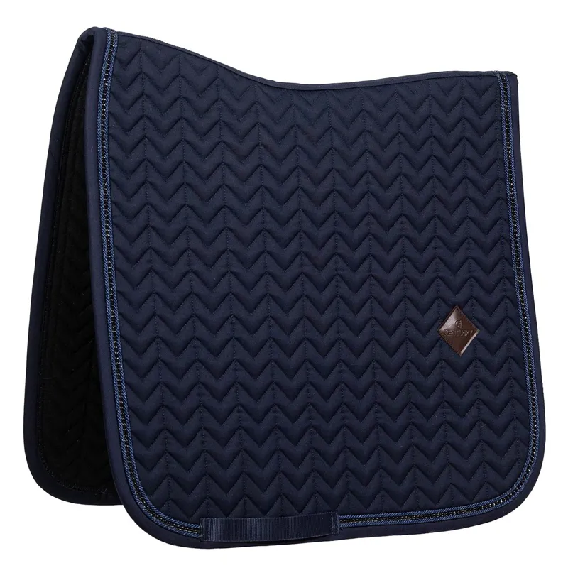 Kentucky Metal Chain Dressage Saddle Pad - Navy