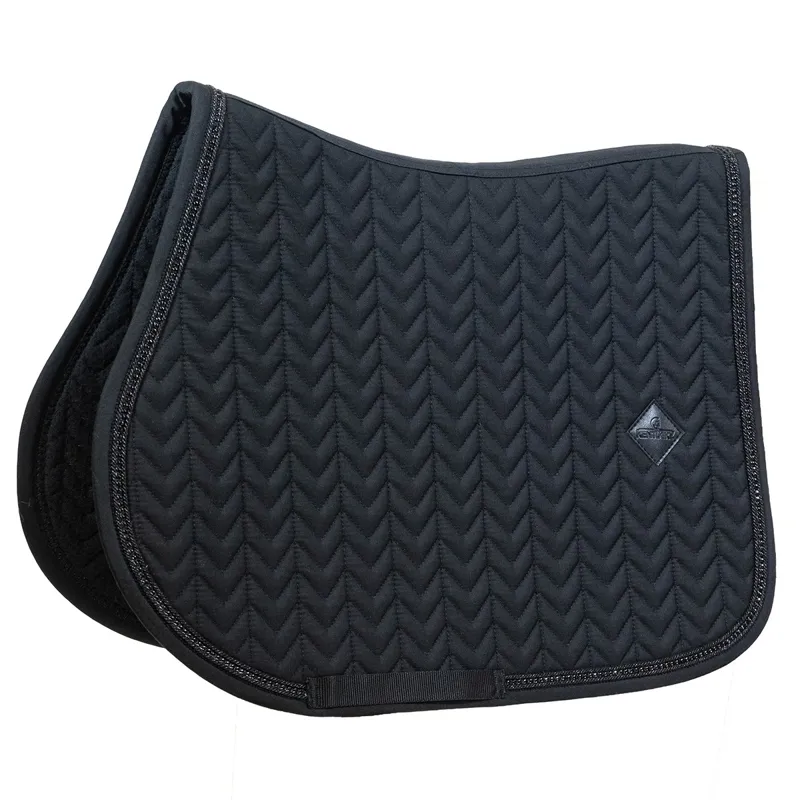 Kentucky Metal Chain Jump Saddle Pad - Black