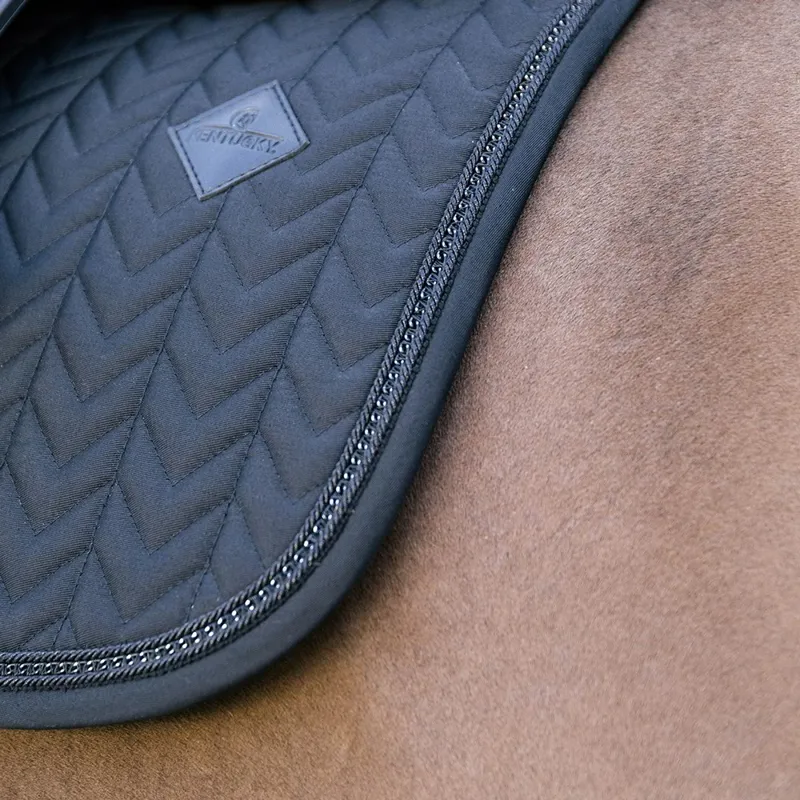 Kentucky Metal Chain Jump Saddle Pad - Black-2