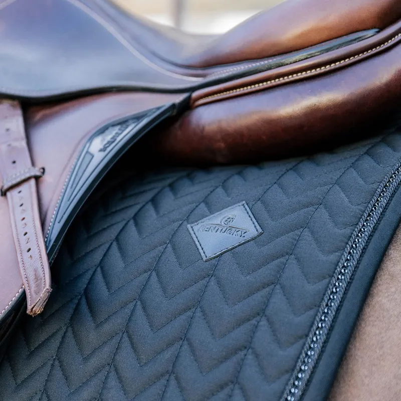 Kentucky Metal Chain Jump Saddle Pad - Black-3