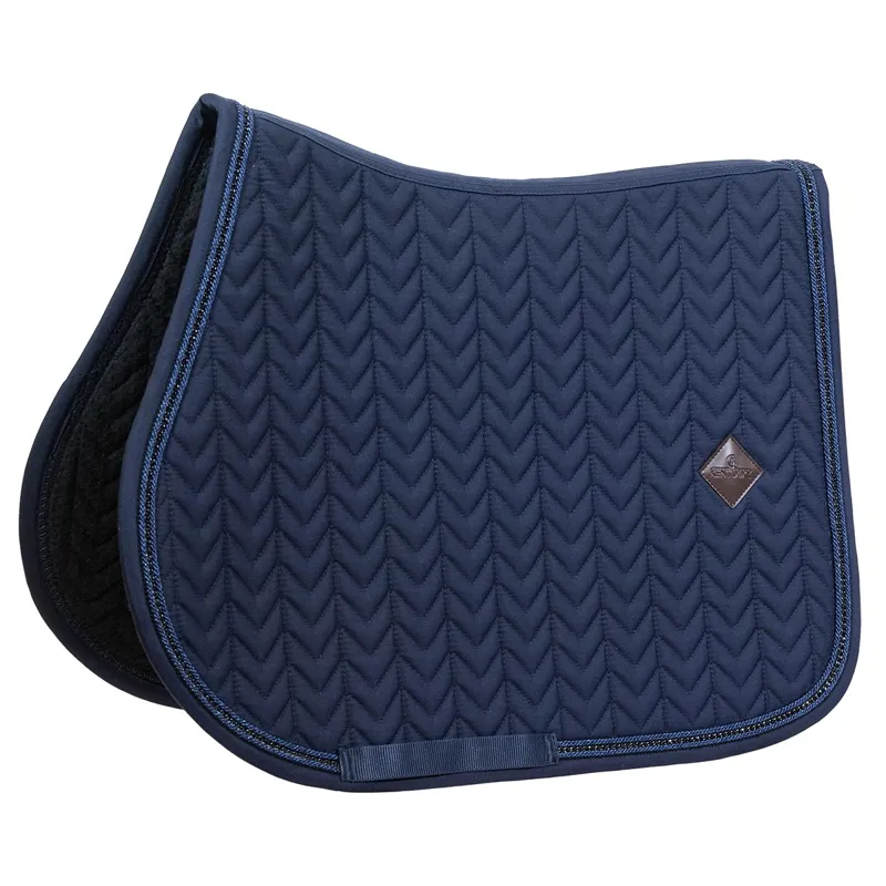 Kentucky Metal Chain Jump Saddle Pad - Navy
