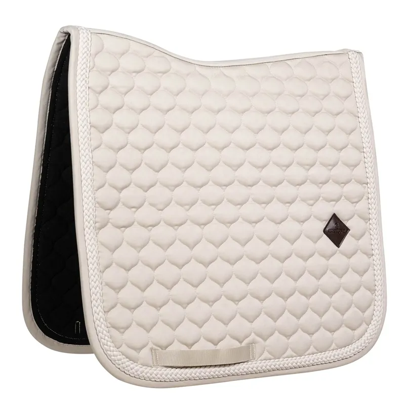 Kentucky Plaited Cord Dressage Saddle Pad - Beige