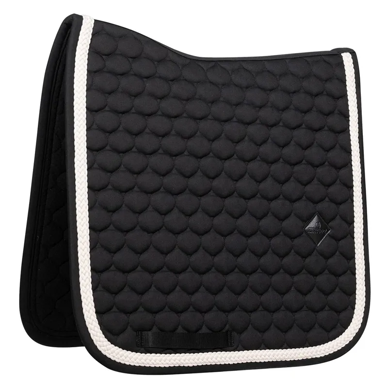 Kentucky Plaited Cord Dressage Saddle Pad - Black