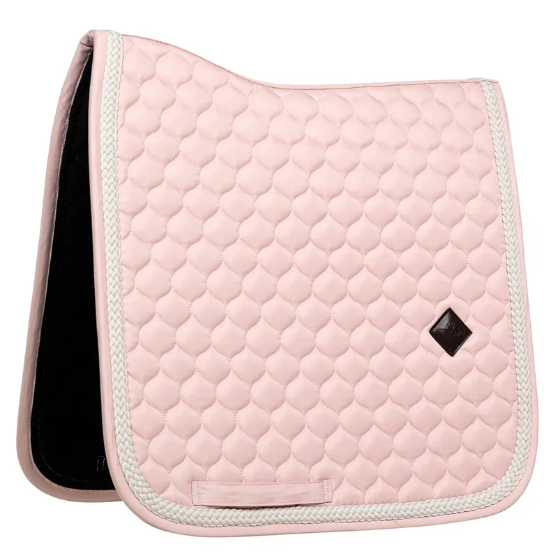Kentucky Plaited Cord Dressage Saddle Pad - Light Rose