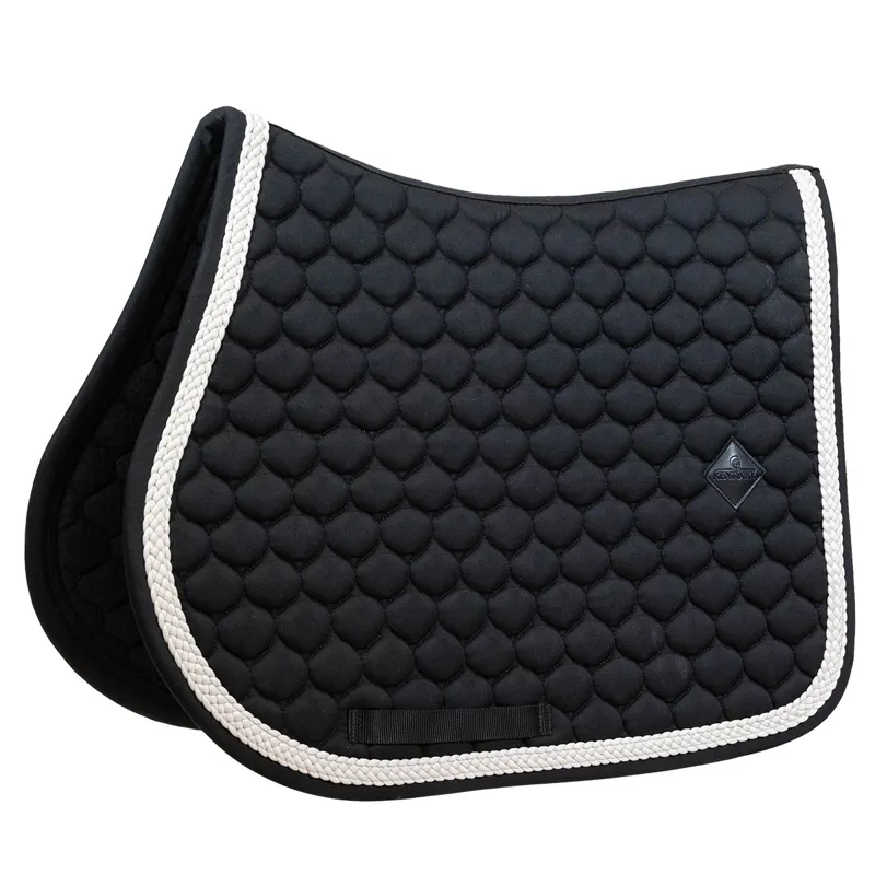 Kentucky Plaited Cord Jumping Saddle Pad - Black