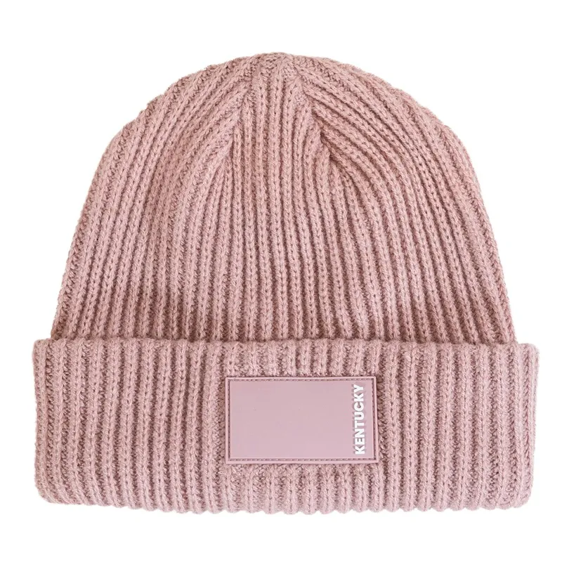 Kentucky Rubber Logo Beanie Hat - Old Rose