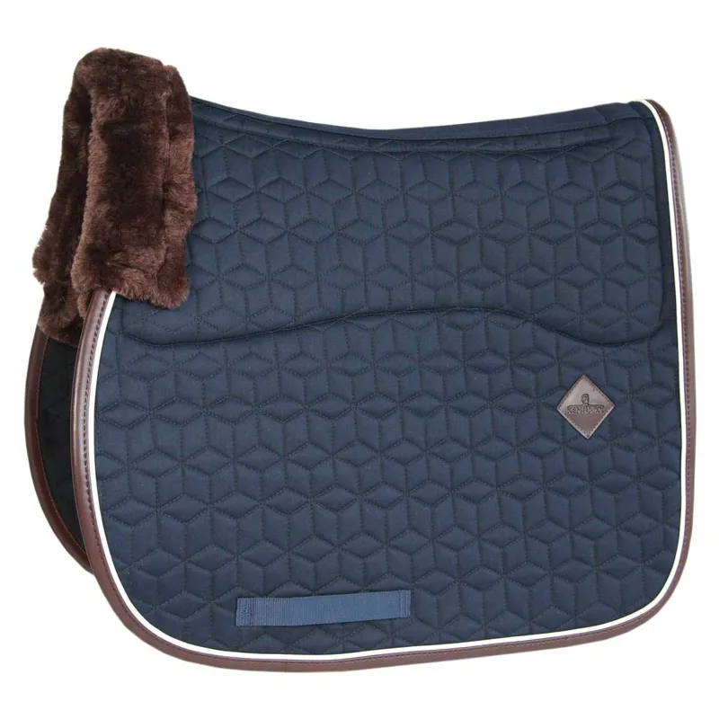 Kentucky Skin Friendly Star Quilting Saddle Pad - Navy
